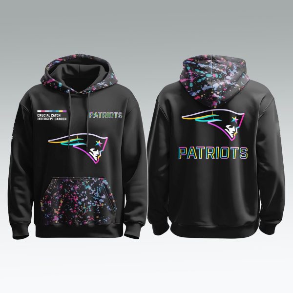 New England Patriots Crucial Catch Intercept Cancer 2025 Shirt 2