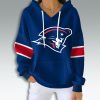 New England Patriots Flying Elvis Logo Waffle Hoodie