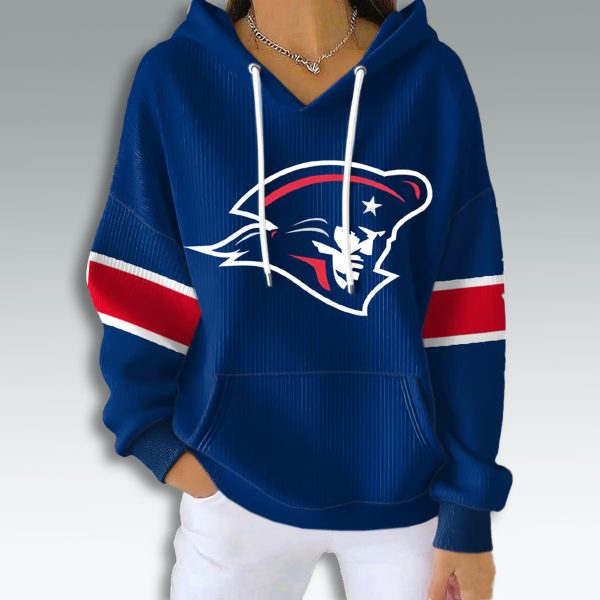 New England Patriots Flying Elvis Logo Waffle Hoodie