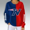 New England Patriots Red Navy Waffle Sweater 2