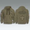 New Orleans Saints Salute To Service Zip Hoodie 2025