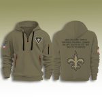 Saints Salute To Service Zip Hoodie 2025