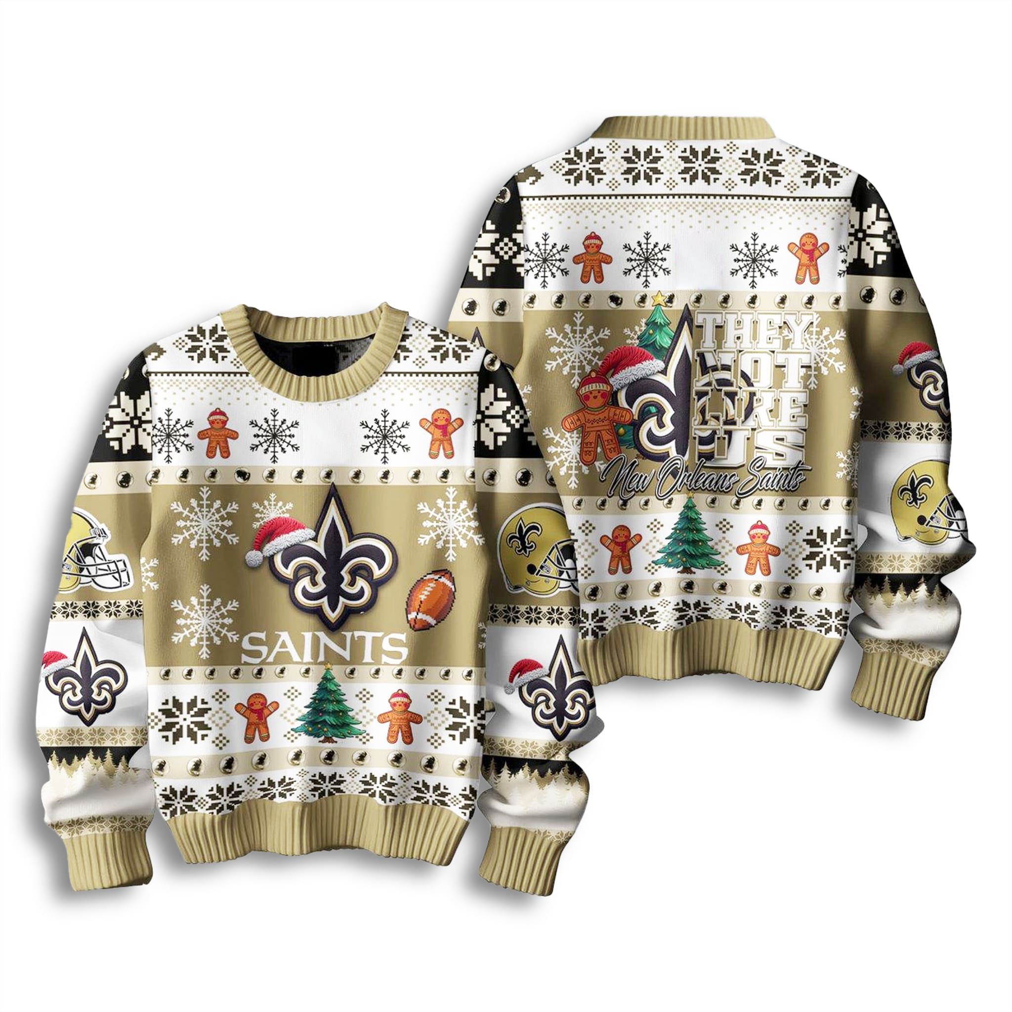 Saints They Not Like Us Ugly Sweater 2 New Orleans Saints They Not Like Us Ugly Sweater 3