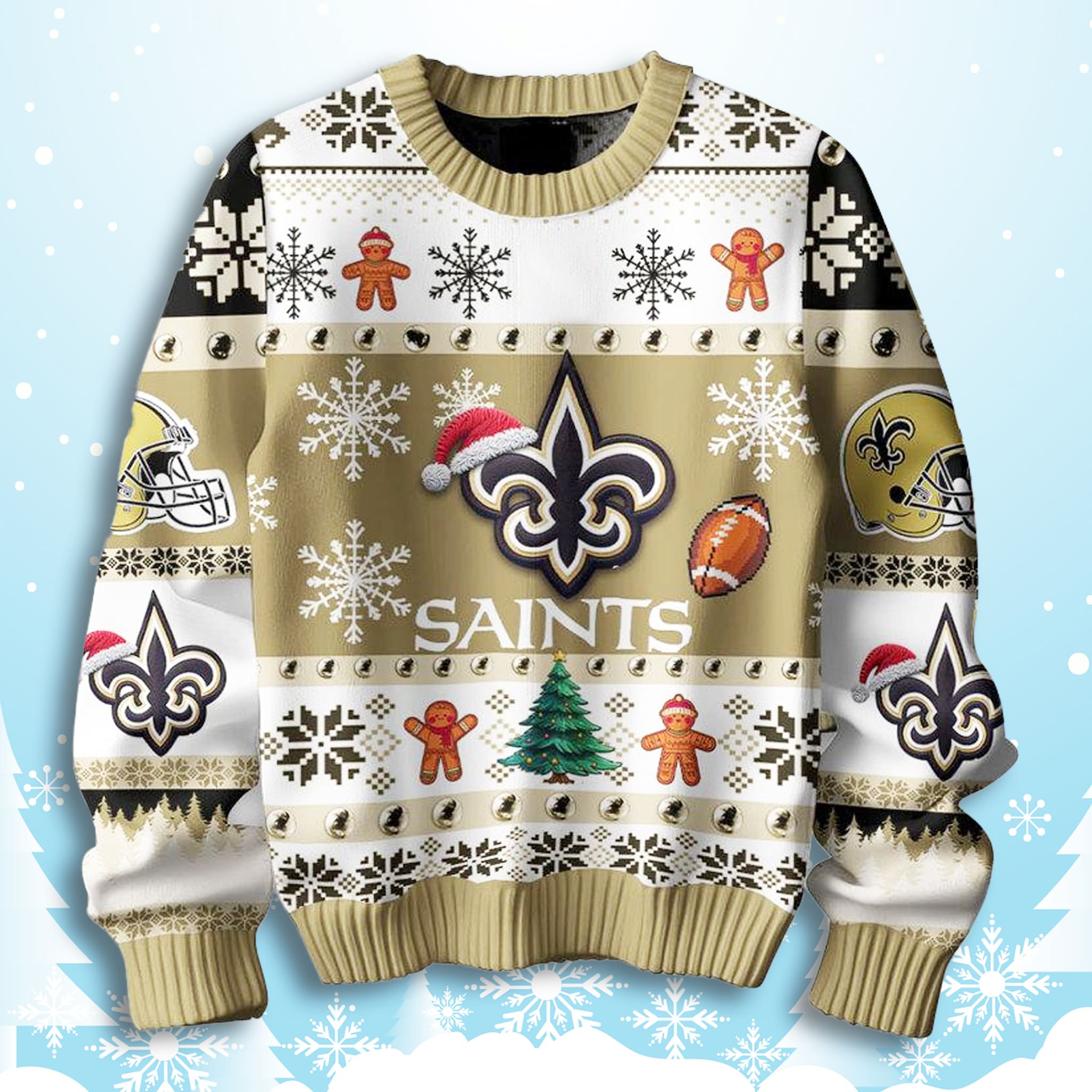 Saints They Not Like Us Ugly Sweater 3 New Orleans Saints They Not Like Us Ugly Sweater