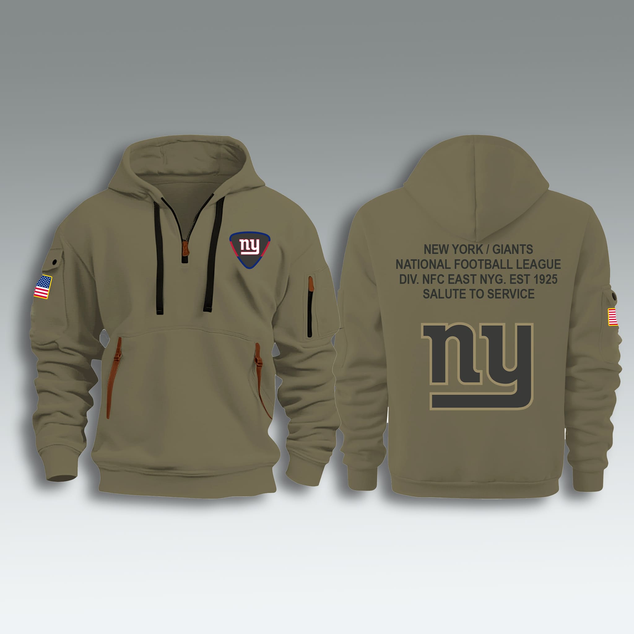 Giants Salute To Service Zip Hoodie 2025 1 New York Giants Salute To Service Zip Hoodie 2025 2