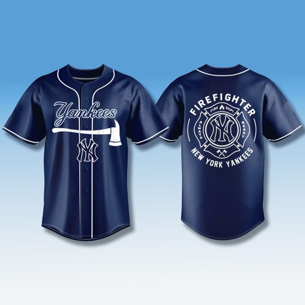 New York Yankees Firefighter Appreciation 2025 Jersey 1