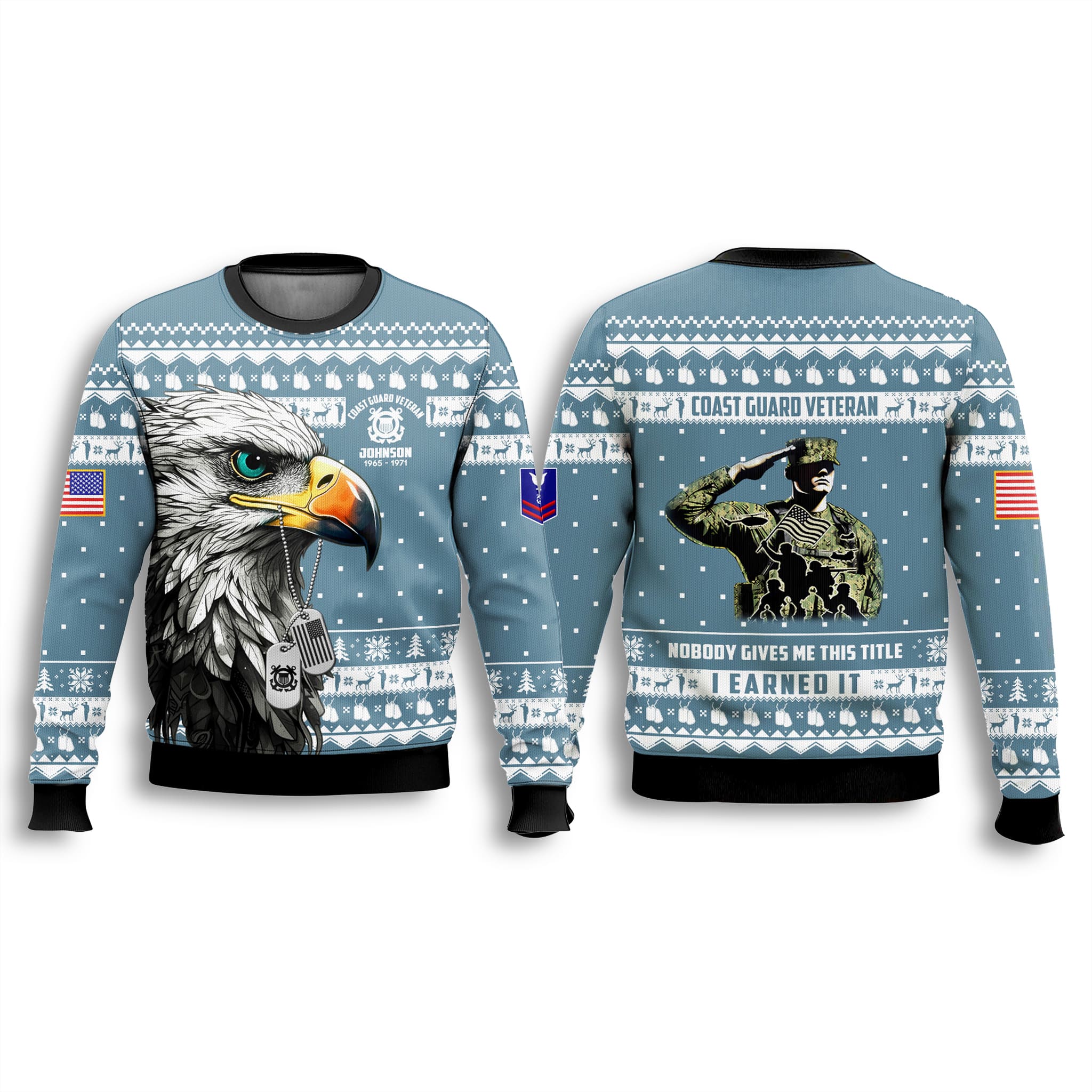 Nobody Gives Me This Title I Earned It US Coast Guard Veteran Ugly Sweater 2 Nobody Gives Me This Title I Earned It US Coast Guard Veteran Ugly Sweater 3
