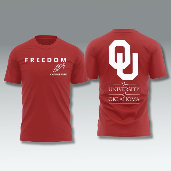Oklahoma Sooners Freedom Charlie Kirk Shirt 2025