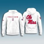 Ole Miss Football Charlie Kirk Freedom Hoodie 2025
