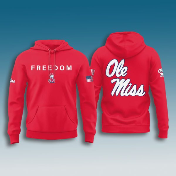 Ole Miss Football Charlie Kirk Freedom Hoodie 2025