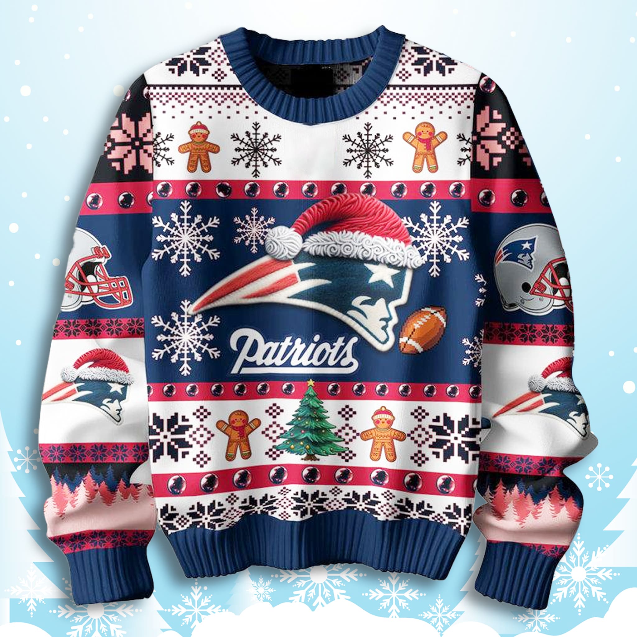 Patriots They Not Like Us Christmas Ugly Sweater 3 Patriots They Not Like Us Christmas Ugly Sweater