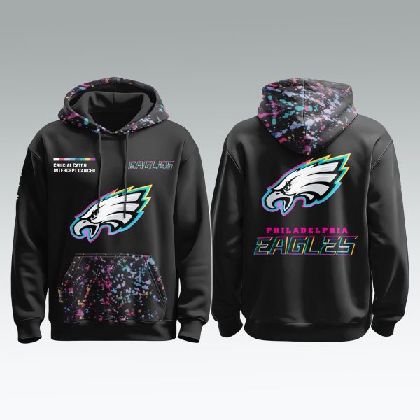 Philadelphia Eagles Crucial Catch Intercept Cancer 2025 Shirt 1