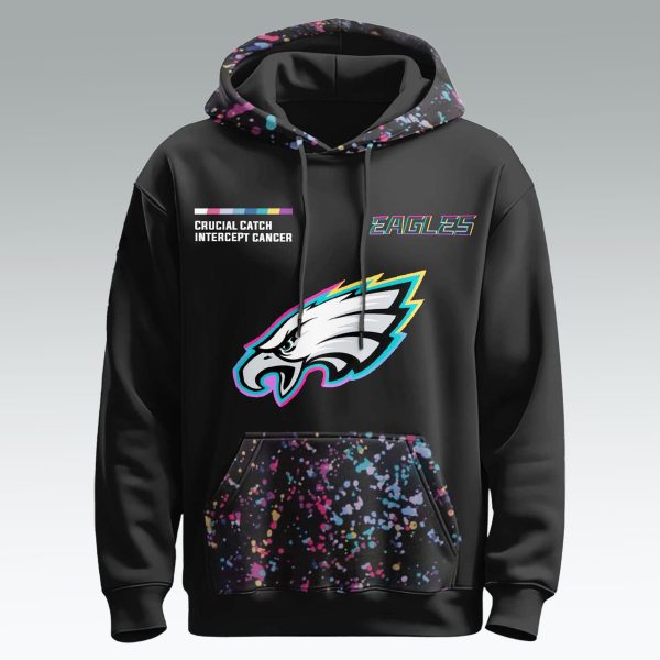Philadelphia Eagles Crucial Catch Intercept Cancer 2025 Shirt