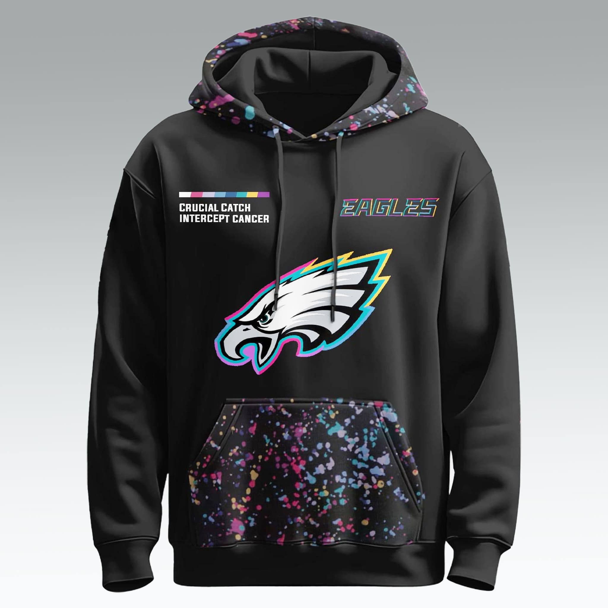 Philadelphia Eagles Crucial Catch Intercept Cancer 2025 Shirt Philadelphia Eagles Crucial Catch Intercept Cancer 2025 Shirt