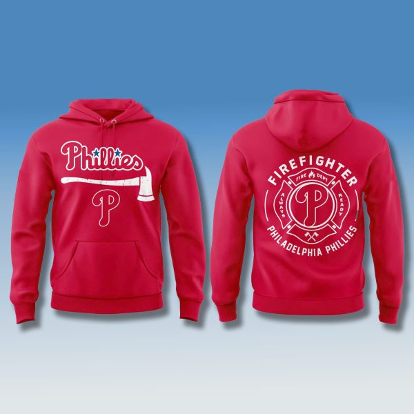 Philadelphia Phillies Firefighter Appreciation Month 2025 Hoodie 1