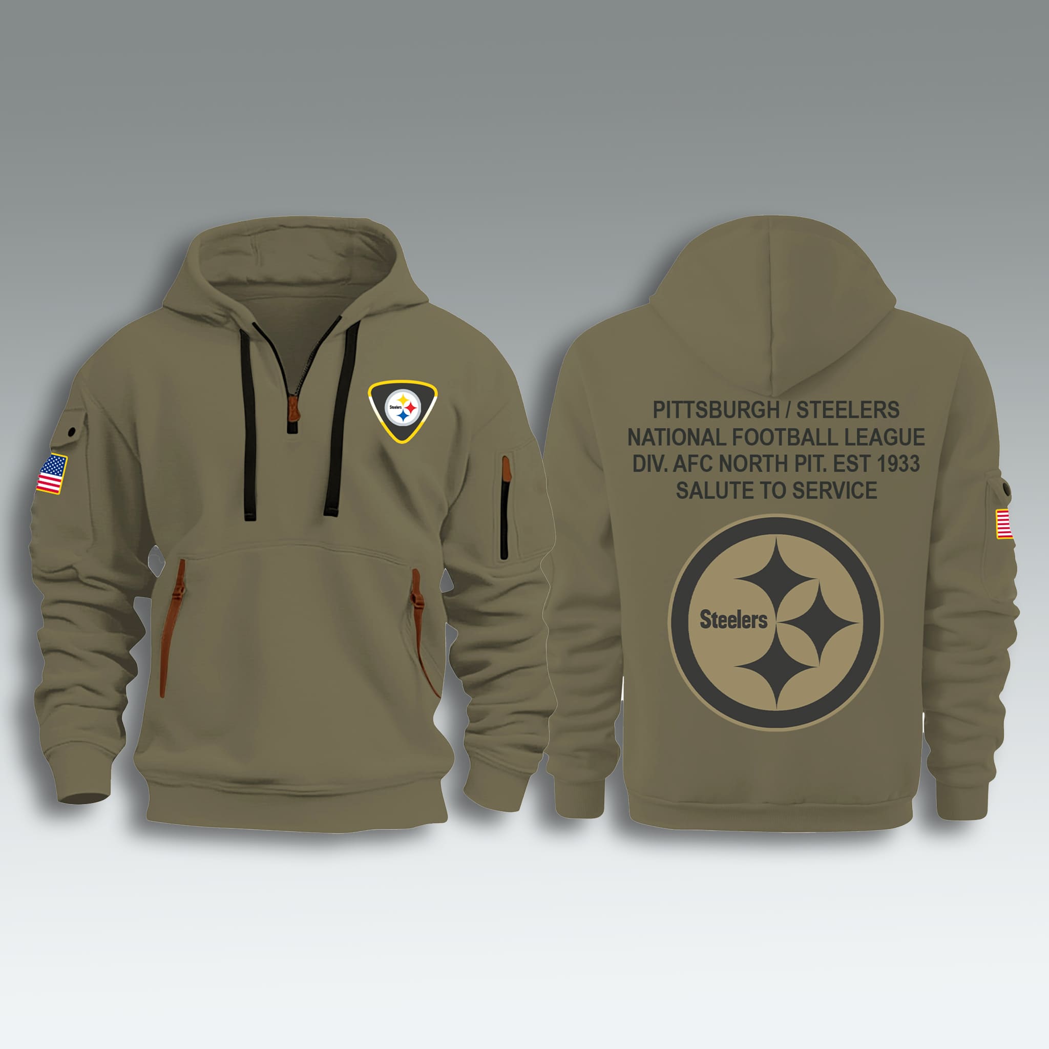 Pittsburgh Steelers 2025 Salute To Service Zip Hoodie 2 Pittsburgh Steelers 2025 Salute To Service Zip Hoodie 2