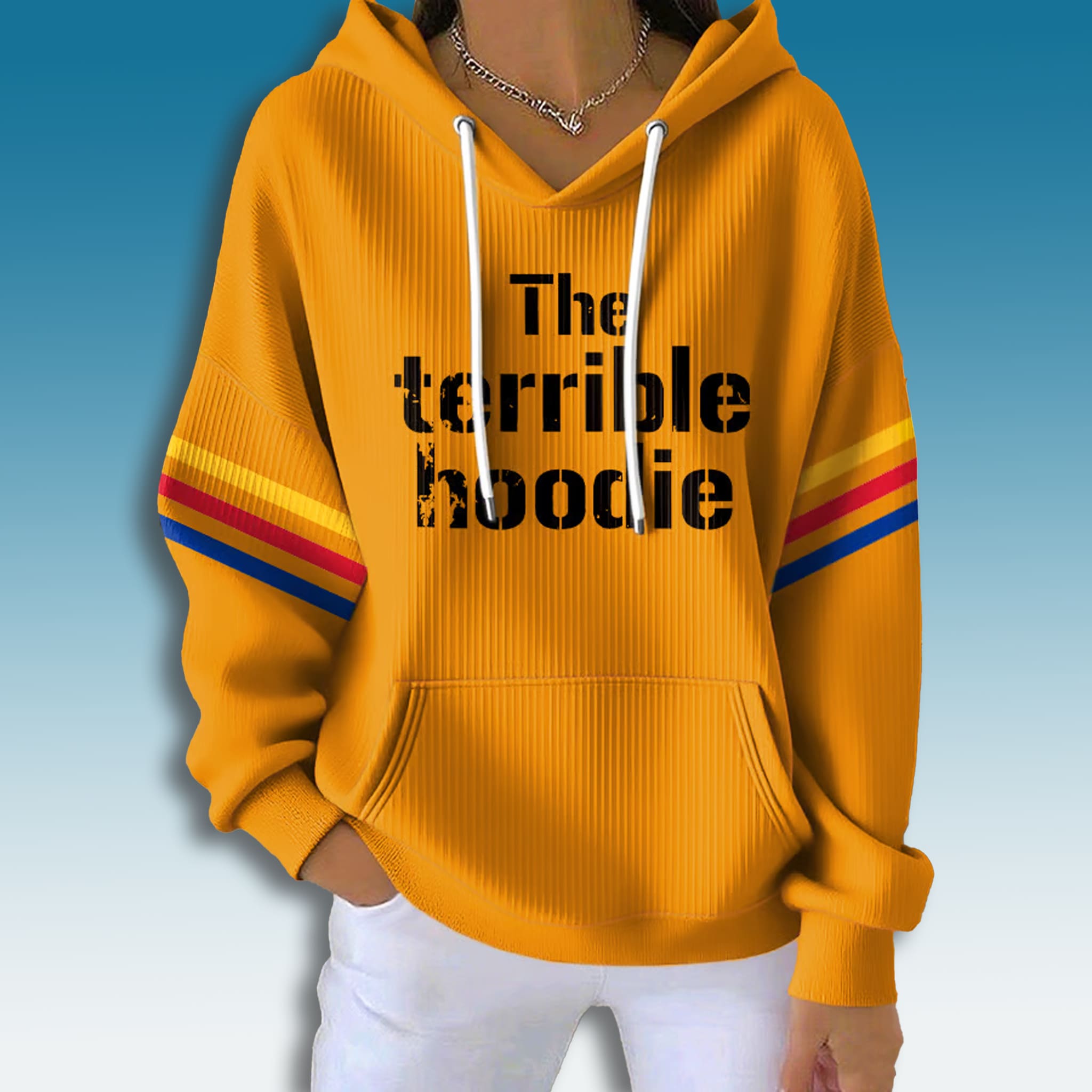 Steelers The Terrible Hoodie Waffle Hoodie 1 Pittsburgh Steelers The Terrible Hoodie Waffle Hoodie 2