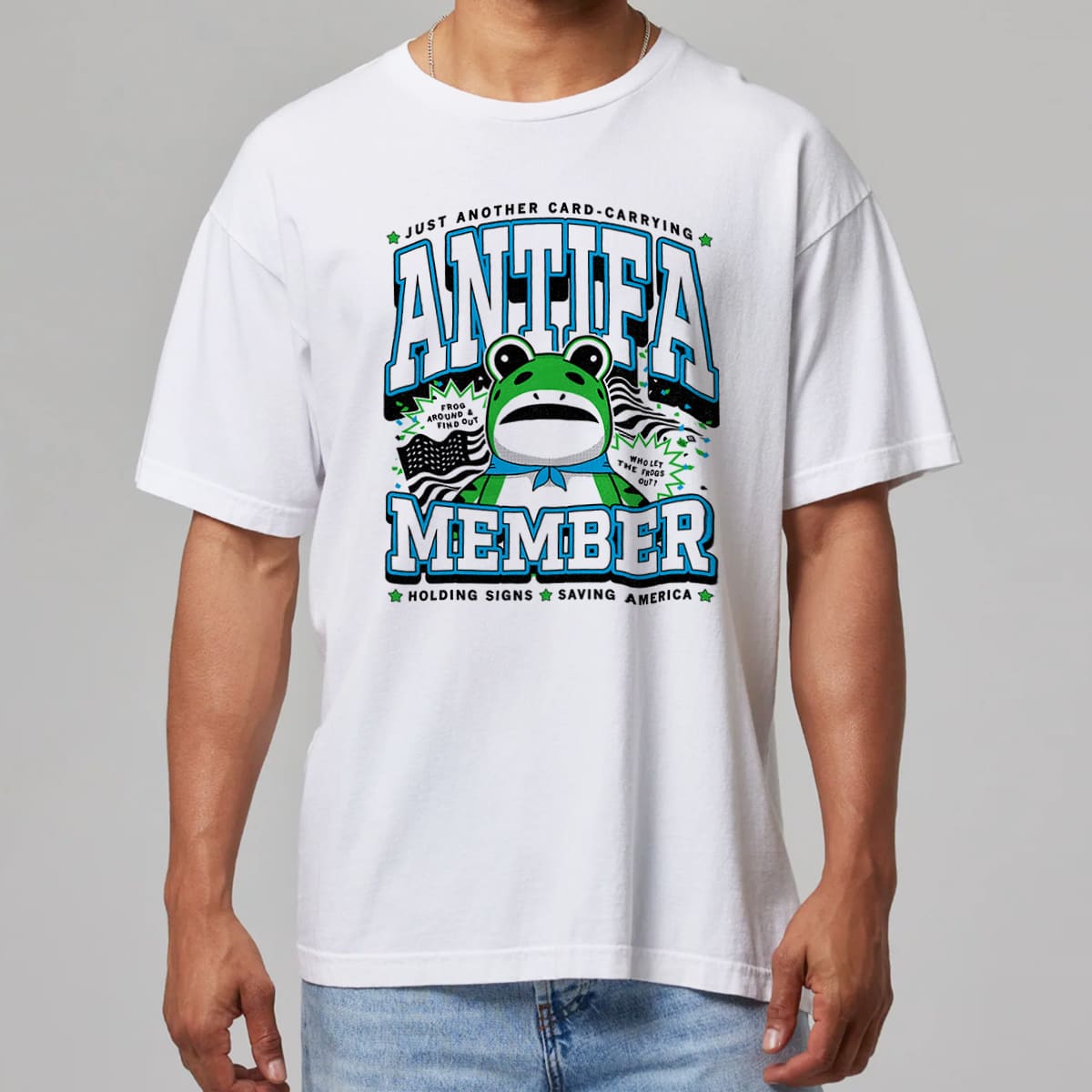 Portland Frog Antifa Member Holding Signs Saving America Shirt 2 Portland Frog Antifa Member Holding Signs Saving America Shirt 11