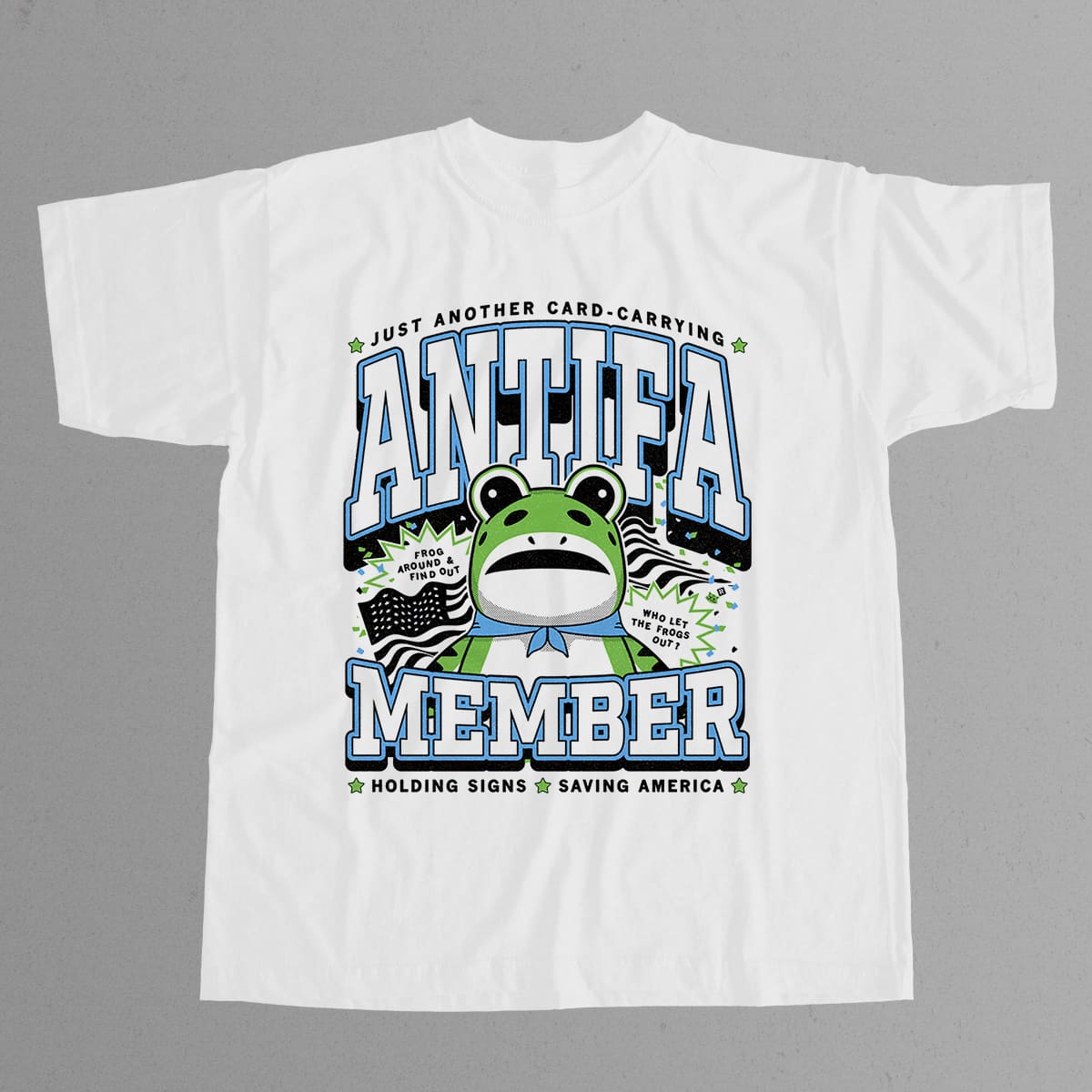 Portland Frog Antifa Member Holding Signs Saving America Shirt 3 Portland Frog Antifa Member Holding Signs Saving America Shirt 3