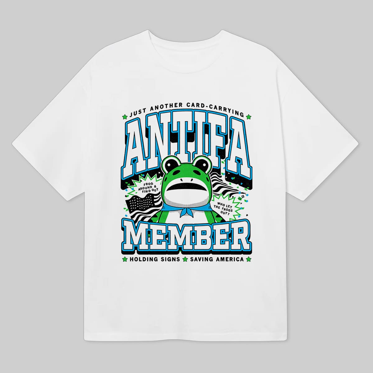 Portland Frog Antifa Member Holding Signs Saving America Shirt 6 Portland Frog Antifa Member Holding Signs Saving America Shirt 6