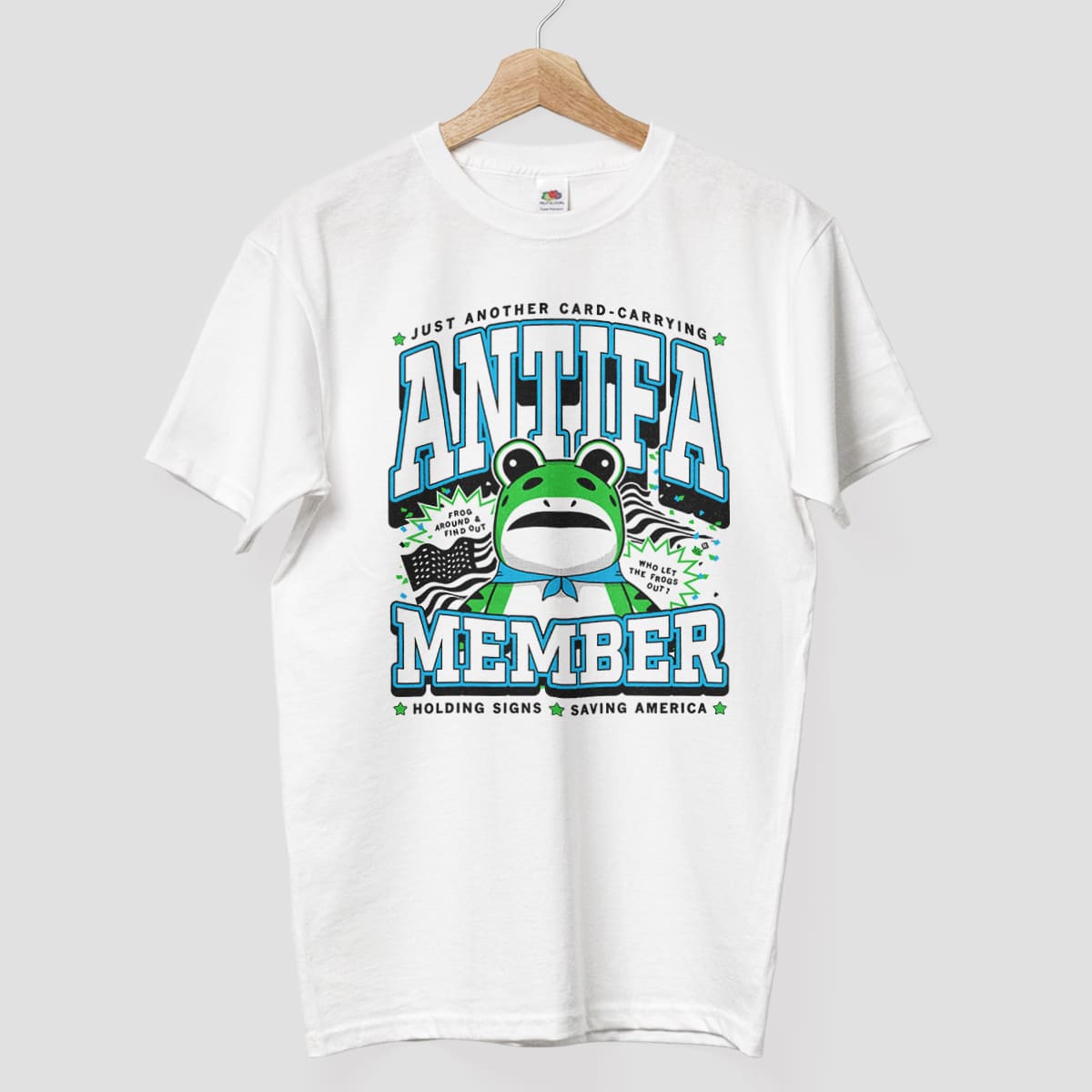 Portland Frog Antifa Member Holding Signs Saving America Shirt 5 Portland Frog Antifa Member Holding Signs Saving America Shirt 8