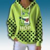 Portland Frog No Hope Without Hop Print Waffle Hoodie 3 Portland Frog No Hope Without Hop Print Waffle Hoodie