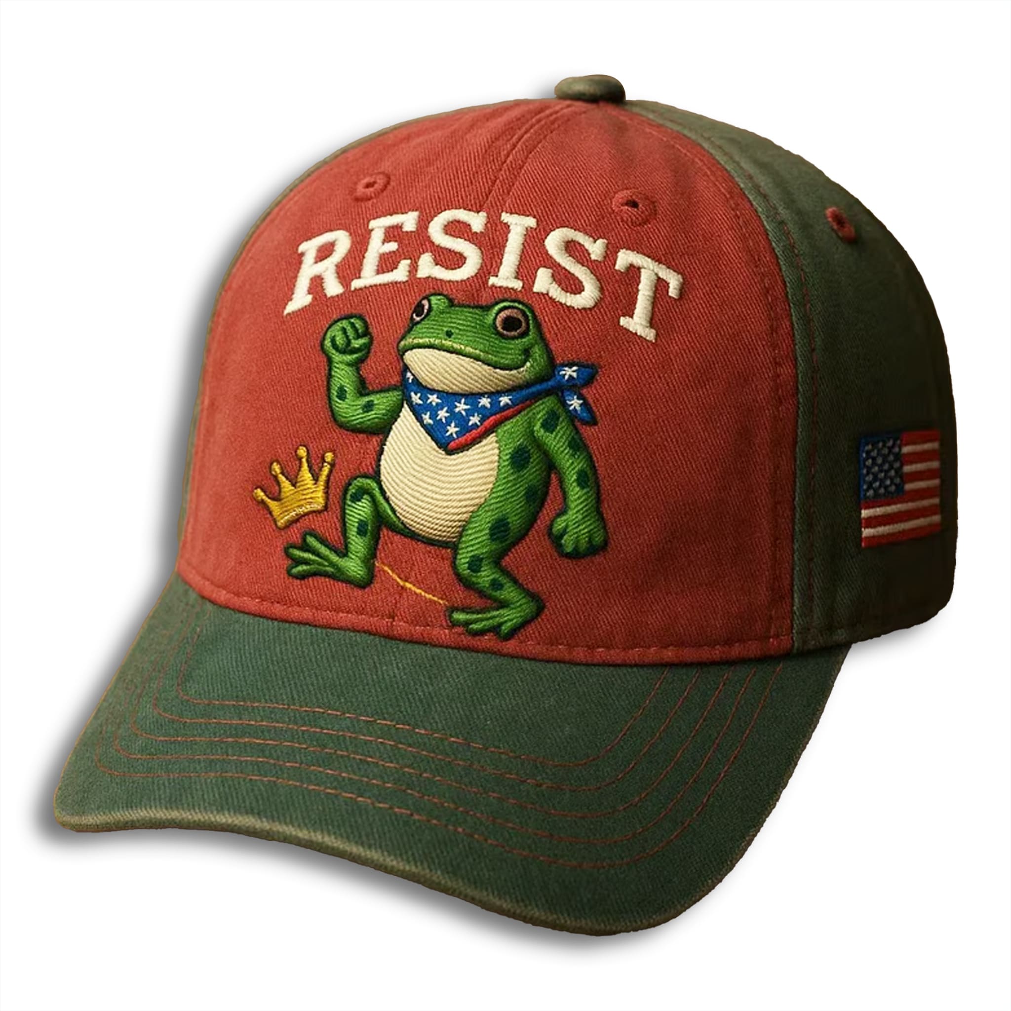 Portland Frog No King Hat 1 Portland Frog No King Hat 2