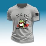 Portland Frog Resist American Flag Shirt