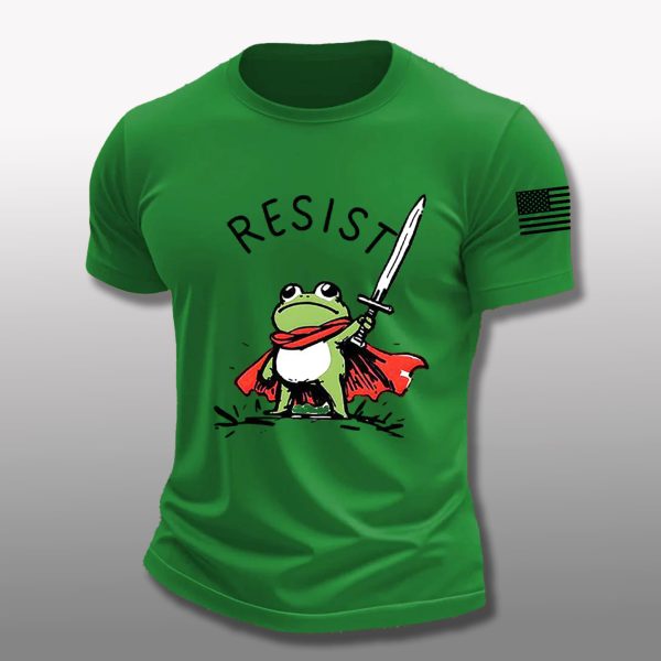 Portland Frog Resist American Flag Shirt 2