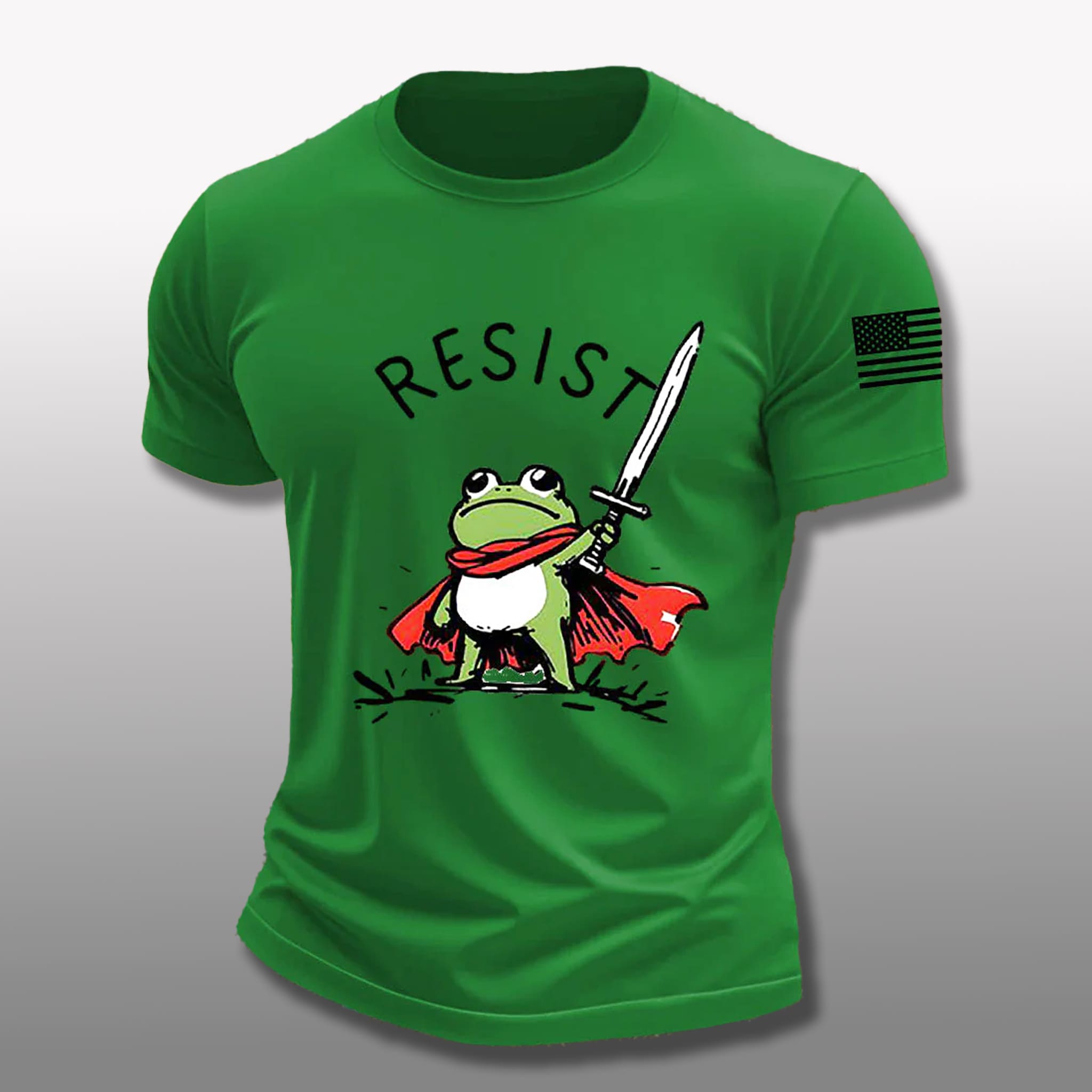 Portland Frog Resist American Flag Shirt 2 Portland Frog Resist American Flag Shirt 2