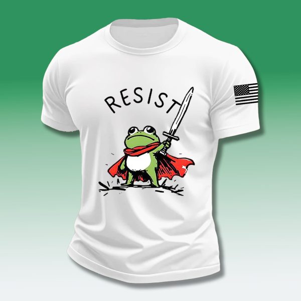 Portland Frog Resist American Flag Shirt
