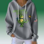 Portland Frog Resist Kings Since 1776 Waffle Hoodie
