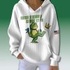 Portland Frog Resist Kings Since 1776 Waffle Hoodie