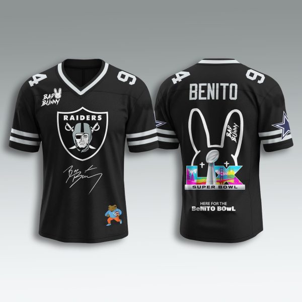 Raiders Bad Bunny 2026 Football Jersey