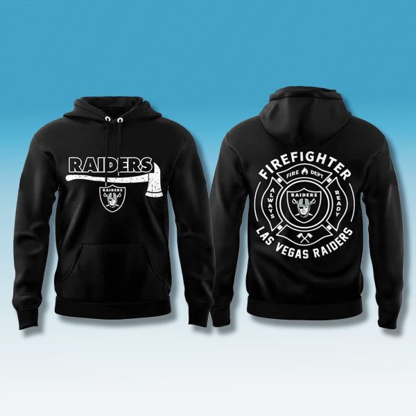 Raiders Firefighter Appreciation Month Hoodie 2025