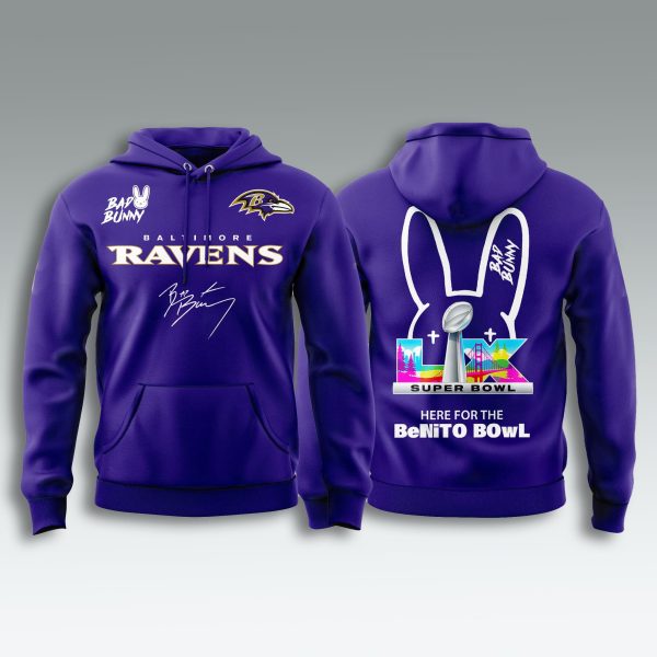 Ravens Bad Bunny SB LX 2026 Hoodie