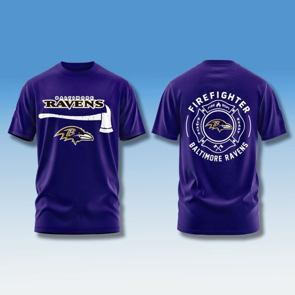 Ravens Firefighter Appreciation Hoodie 2025 1