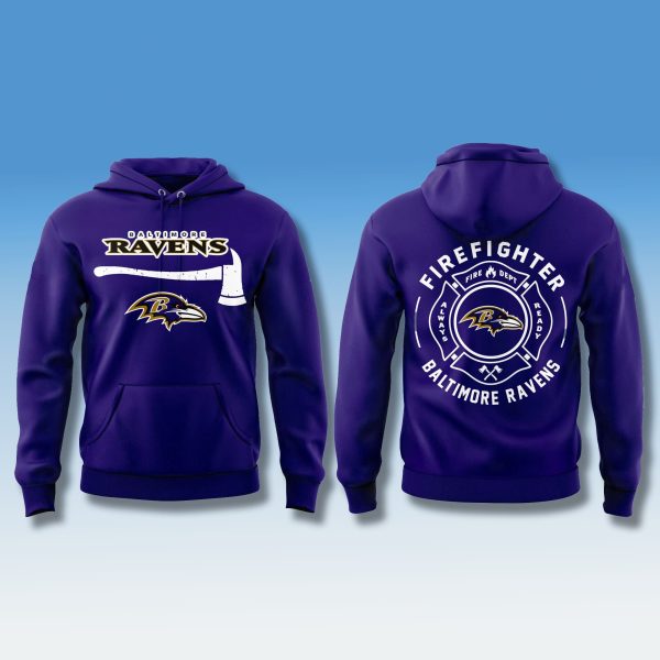 Ravens Firefighter Appreciation Hoodie 2025