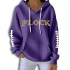 Ravens Flock Waffle Hoodie