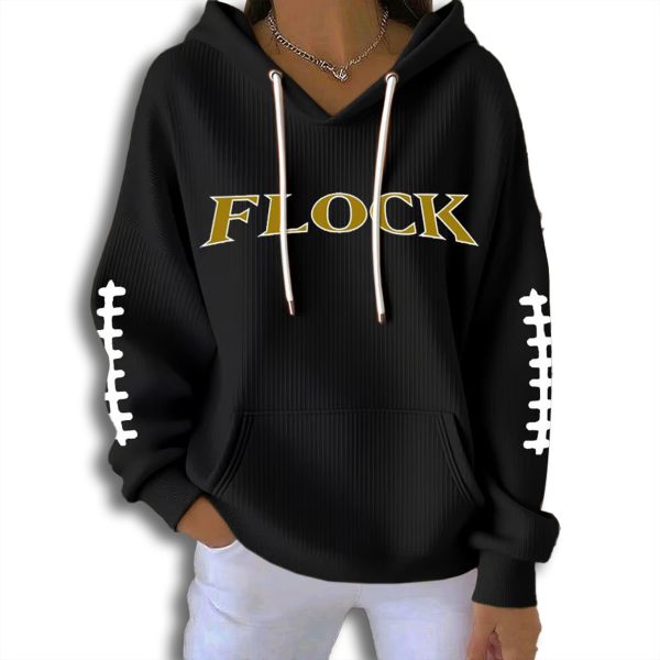Ravens Flock Waffle Hoodie 2