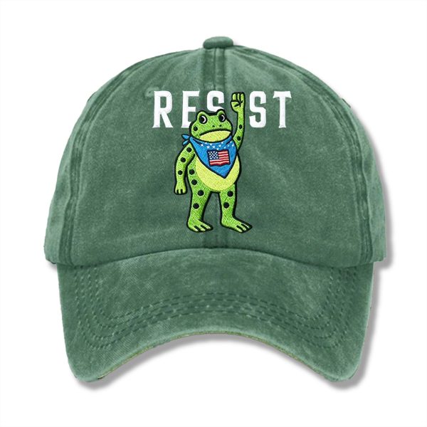 Resist Portland Frog Hat 2