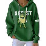 Resist Portland Frog Waffle Hoodie