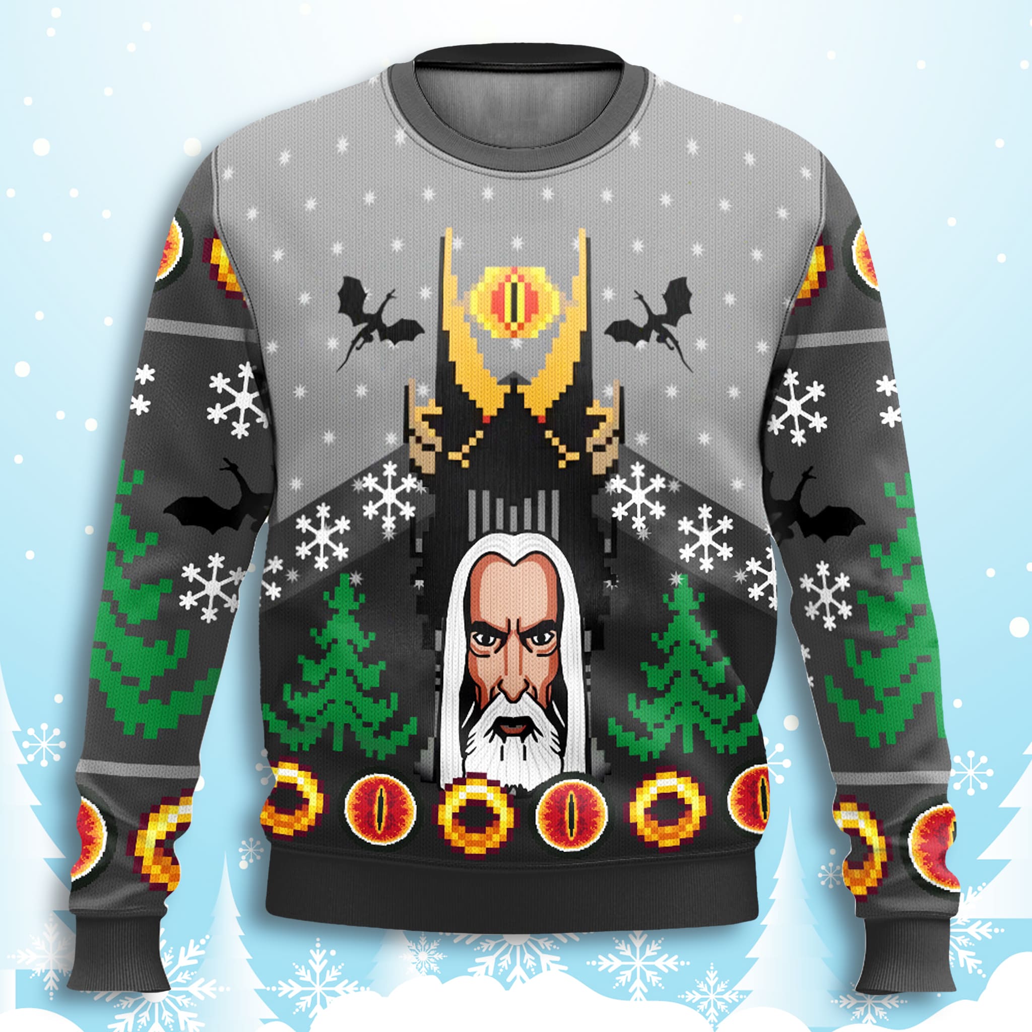 Saruman's Betrayal The Lord Of The Rings Ugly Sweater 1 Sarumans Betrayal The Lord Of The Rings Ugly Sweater 1