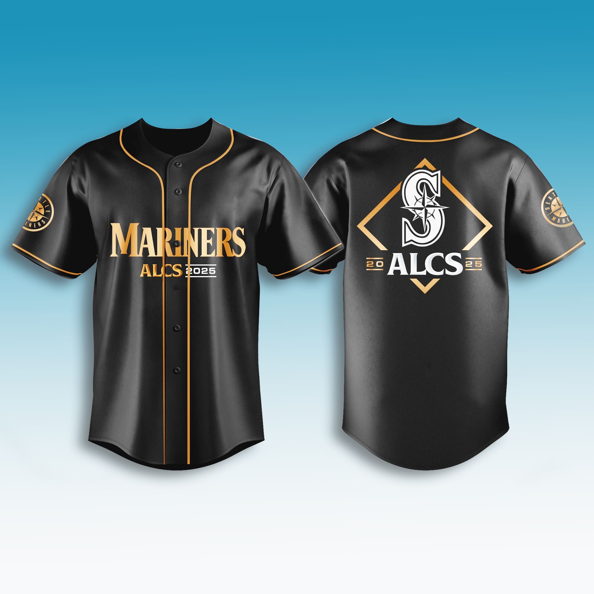 Seattle Mariners ALCS 2025 Gold Jersey Seattle Mariners ALCS 2025 Gold Jersey
