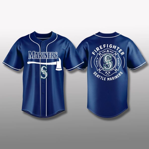 Seattle Mariners Firefighter Appreciation Jersey 2025 1