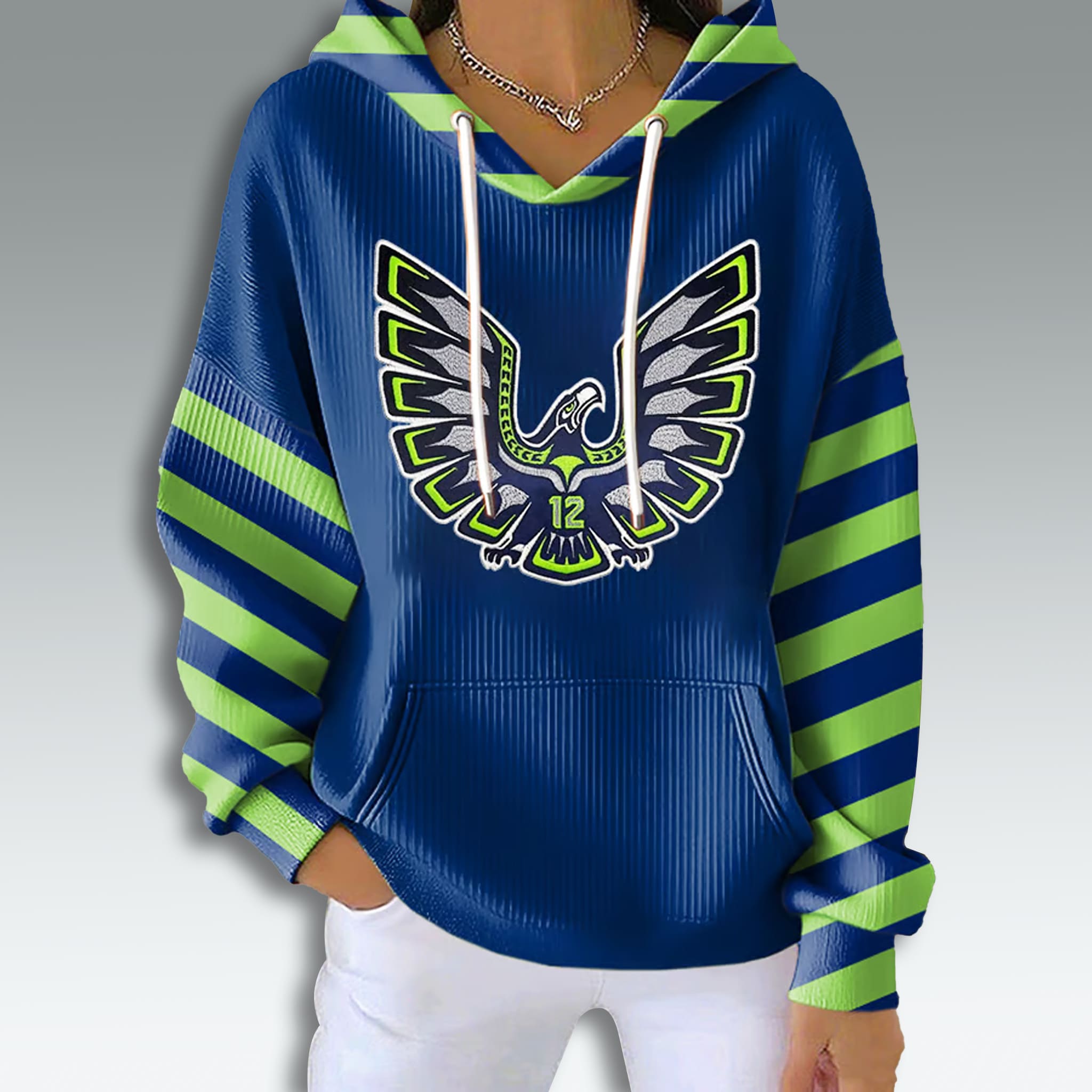 Seattle Seahawks Flapping Waffle Hoodie 2 Seattle Seahawks Flapping Waffle Hoodie 2