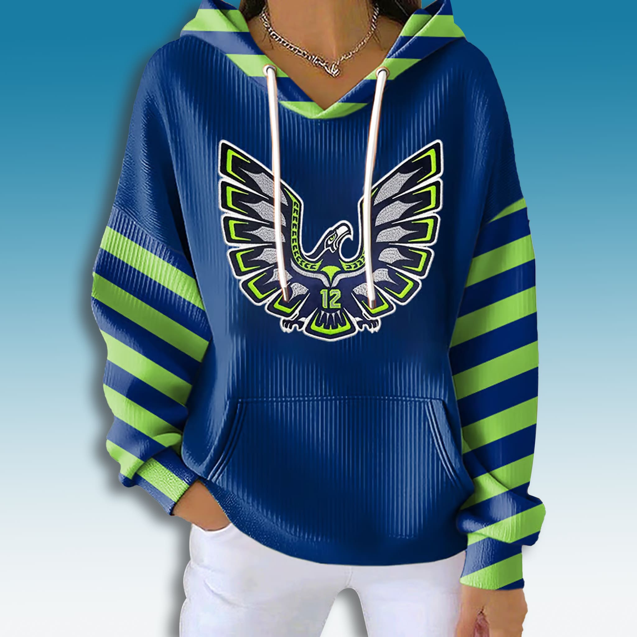 Seahawks Flapping Waffle Hoodie 2 Seattle Seahawks Flapping Waffle Hoodie