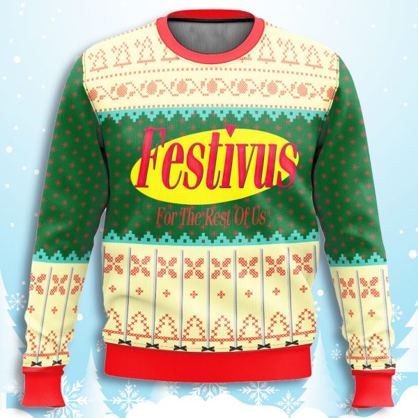 Seinfeld Festivus For The Rest Of Us Ugly Christmas Sweater