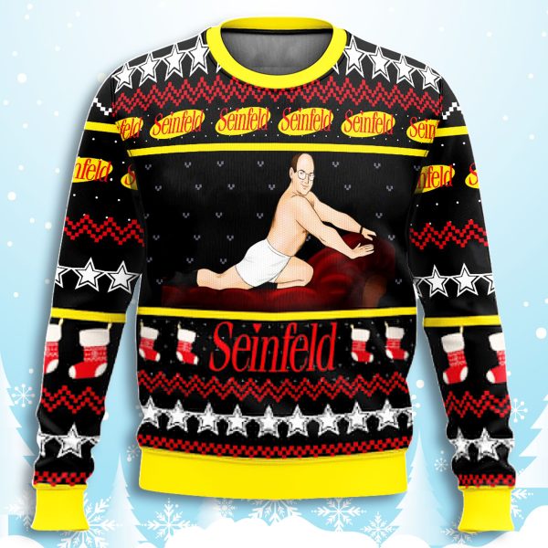 Seinfield George Costanza Ugly Christmas Sweater