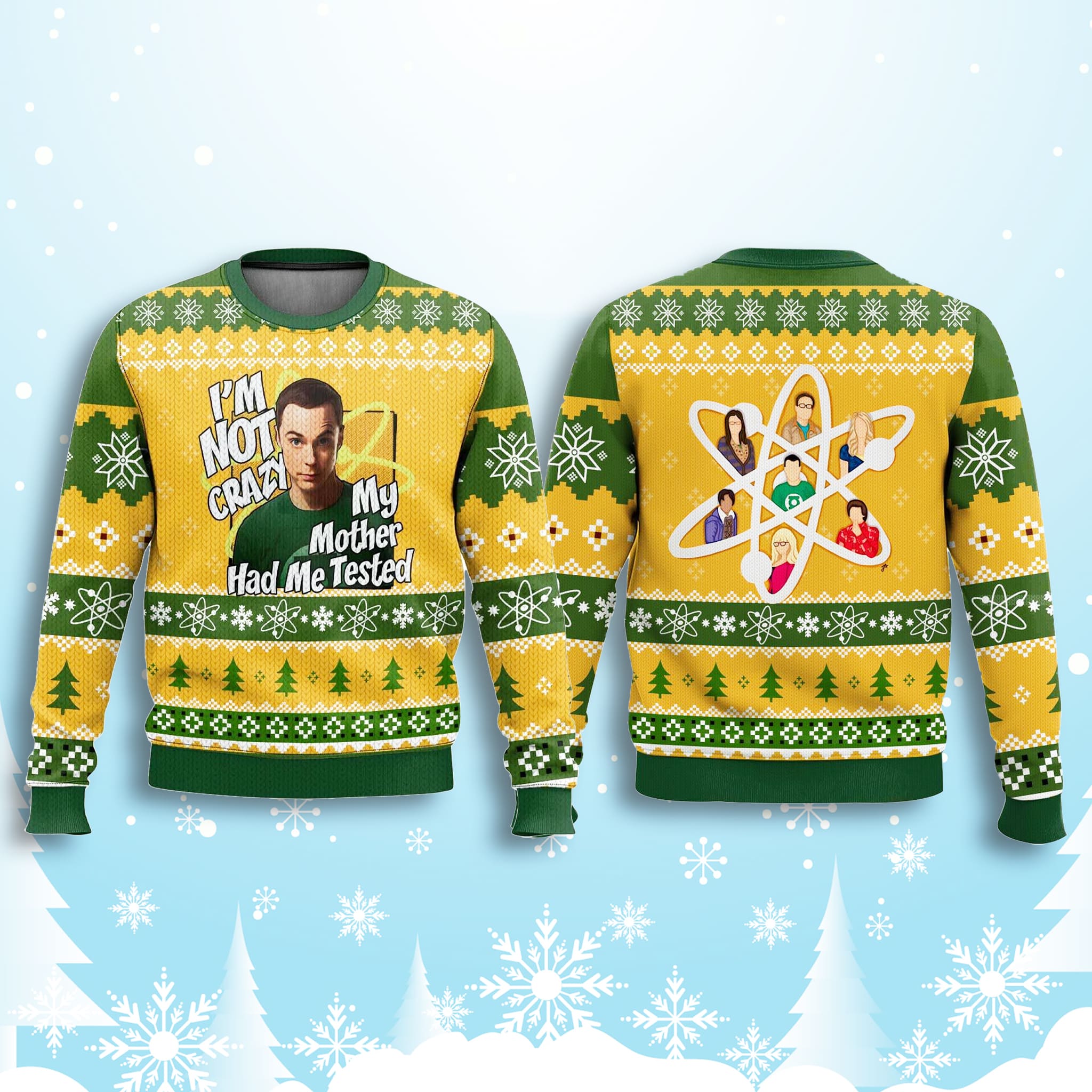 Sheldon Cooper Im Not Crazy Ugly Christmas Sweater Sheldon Cooper Im Not Crazy Ugly Christmas Sweater